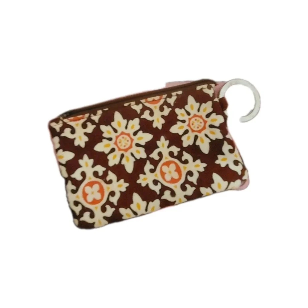 Vera Bradley Burgundy Medallion Mini Zip Coin Purse‎ - Picture 6 of 6